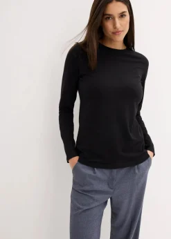 Online Langarmshirt mit reiner Bio-Baumwolle (2er Pack) Damen Bekleidung·Röcke|Basics