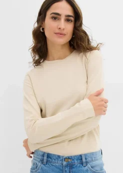 Discount Langarmshirt mit reiner Bio-Baumwolle (2er Pack) Damen Shirts & Tops|Basics