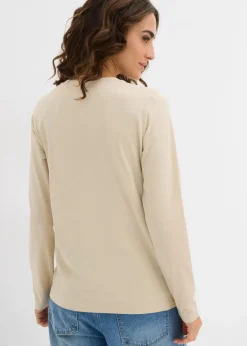 Discount Langarmshirt mit reiner Bio-Baumwolle (2er Pack) Damen Shirts & Tops|Basics