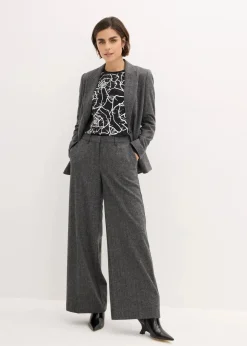 Damen bonprix Shirts & Tops|Langarmshirt mit Rosendruck