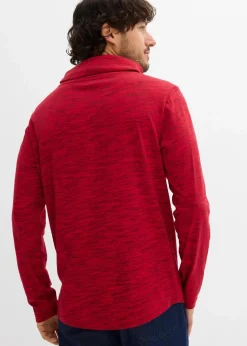 Herren bonprix Basics|Sportbekleidung|Langarmshirt mit Schalkragen