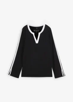 Damen bonprix Shirts & Tops|Langarmshirt mit Schlitz