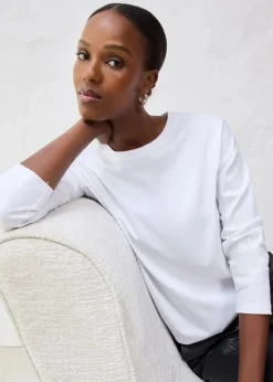 Damen bonprix Shirts & Tops|Premium|Langarmshirt mit Seidenanteil