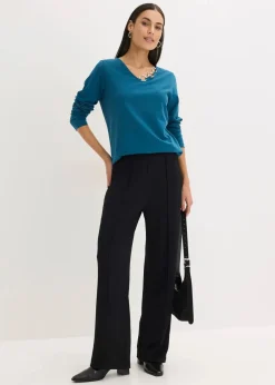 Clearance Langarmshirt mit Ösen Damen Shirts & Tops