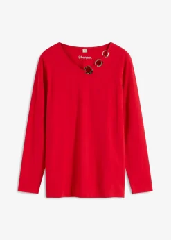 Langarmshirt mit Ösen Damen Shirts & Tops