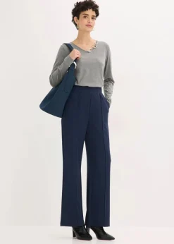 Damen bonprix Shirts & Tops|Langarmshirt mit Ösen