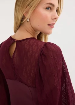 Outlet Langarmshirt mit Spitze Damen Shirts & Tops