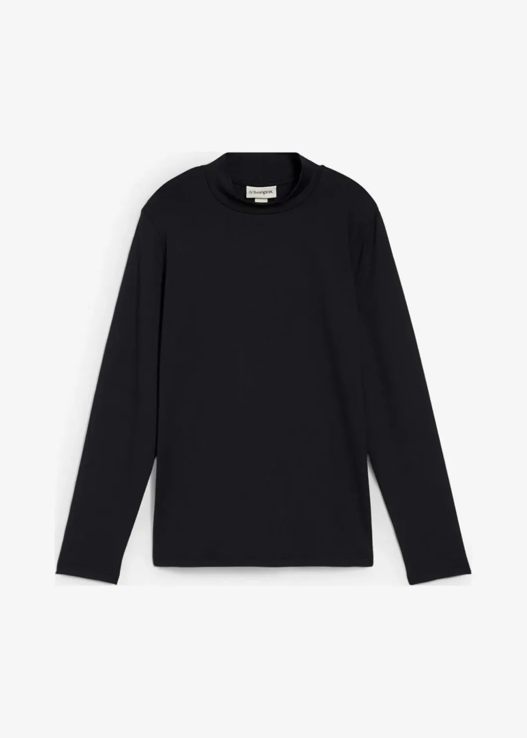 Damen bonprix Bekleidung·Röcke|Nachhaltigere Materialien|Langarmshirt mit Stehkragen mit recyceltem Polyamid