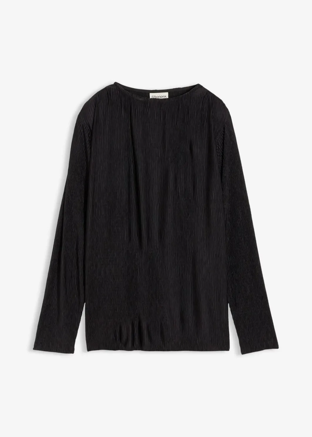 Damen bonprix Shirts & Tops|Langarmshirt mit Struktureffekt