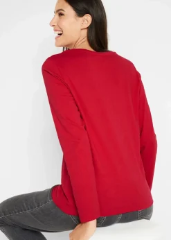 Online Langarmshirt mit Weihnachtsmotiv Damen Shirts & Tops|Nachhaltigere Materialien