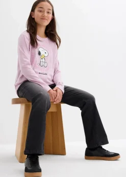 Clearance Langarmshirt Snoopy aus reiner Baumwolle Kinder Mädchen 9-16 Jahre·Shirts & Blusen