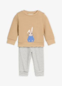 Clearance Langarmshirt und Sweathose aus reiner Bio-Baumwolle (2-tlg.Set) Kinder Hosen & Leggings|Shirts & Pullover