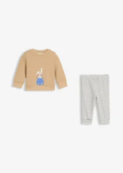 Clearance Langarmshirt und Sweathose aus reiner Bio-Baumwolle (2-tlg.Set) Kinder Hosen & Leggings|Shirts & Pullover