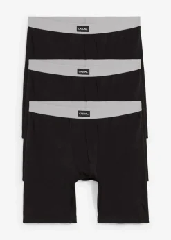 Herren bonprix Boxershorts|Große Größen|Lange Boxershorts eng mit Baumwolle (3er Pack)