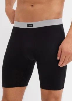 Herren bonprix Boxershorts|Große Größen|Lange Boxershorts eng mit Baumwolle (3er Pack)