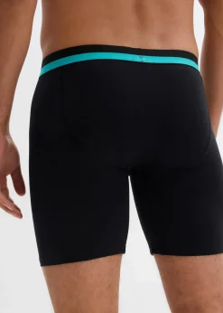 Herren bonprix Boxershorts|Wäsche|Lange Boxershorts eng mit weicher Baumwolle (2er Pack)
