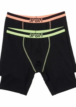 Herren bonprix Boxershorts|Große Größen|Lange Boxershorts eng mit Baumwolle (2er Pack)