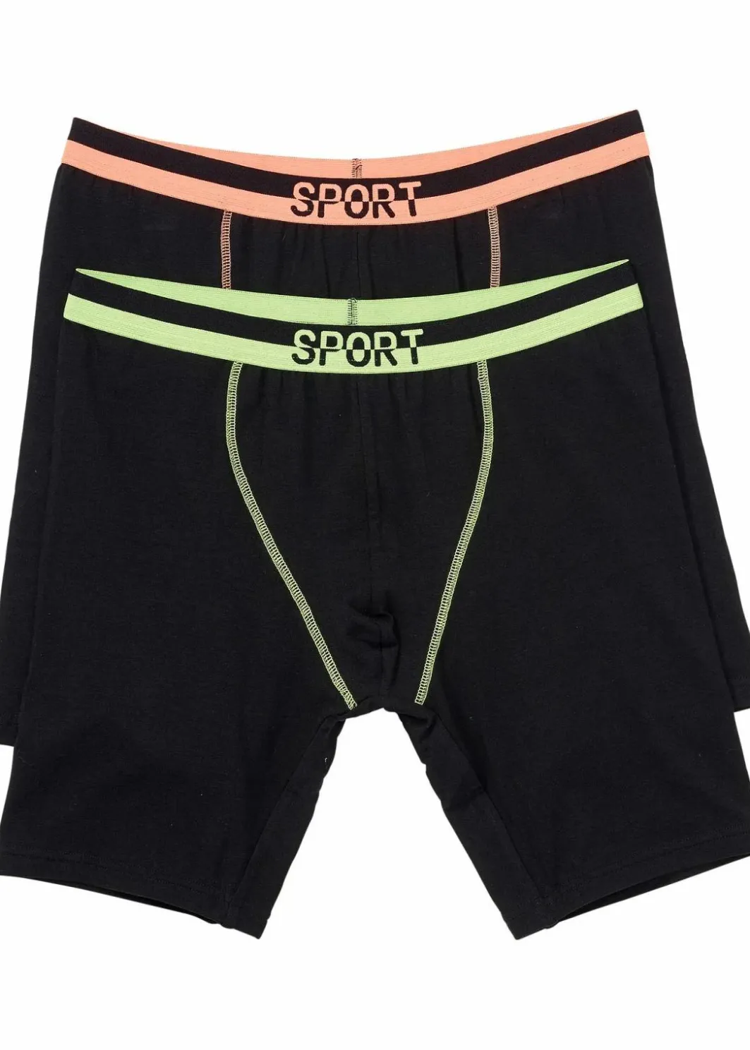 Herren bonprix Boxershorts|Große Größen|Lange Boxershorts eng mit Baumwolle (2er Pack)