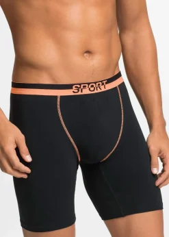 Herren bonprix Boxershorts|Große Größen|Lange Boxershorts eng mit Baumwolle (2er Pack)