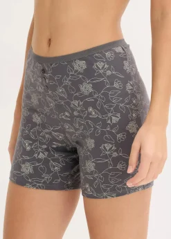 Damen bonprix Wäsche·Baumwollunterwäsche|Wäsche·Höschen|Lange Damen Boxer (4er Pack)