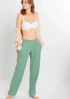 Damen bonprix Wäsche·Nachtwäsche|Nachtwäsche|Lange Pyjamahose aus reiner Baumwolle (2er Pack)