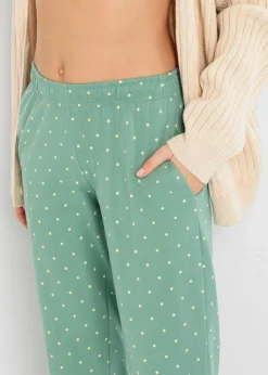 Damen bonprix Wäsche·Nachtwäsche|Nachtwäsche|Lange Pyjamahose aus reiner Baumwolle (2er Pack)