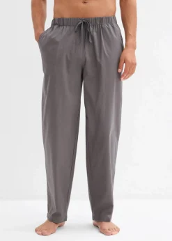 Herren bonprix Pyjamas|Große Größen|Lange Pyjamahose aus weicher Baumwolle (2er Pack)