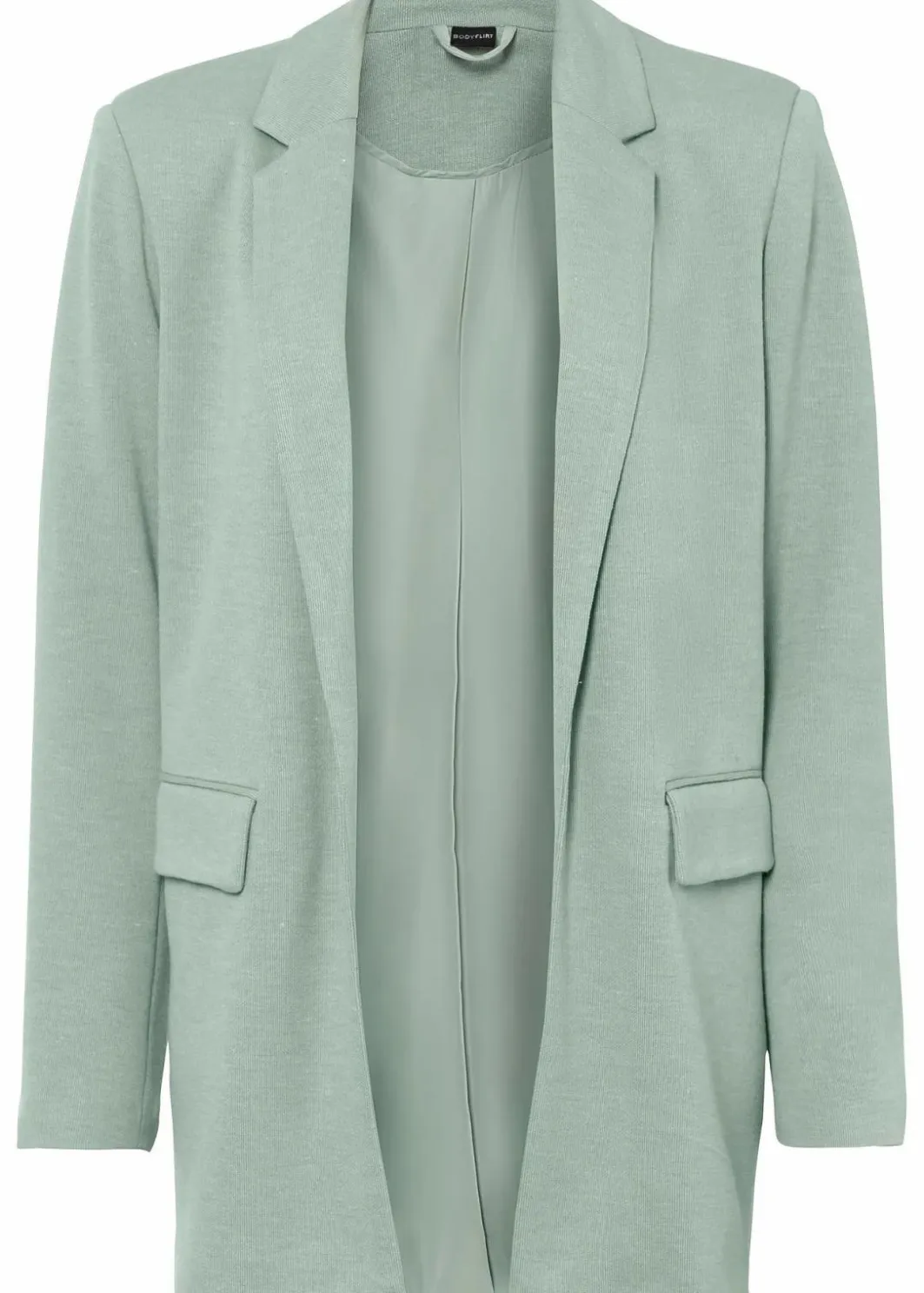 Outlet Langer Jersey-Blazer mit Taschen Damen Blazer|Bekleidung·Basics
