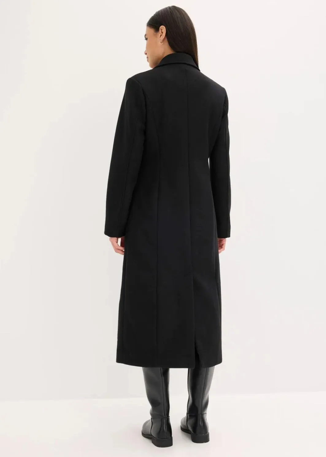 Outlet Langer Mantel in Wolloptik Damen Bekleidung·Hosen|Jacken & Mäntel