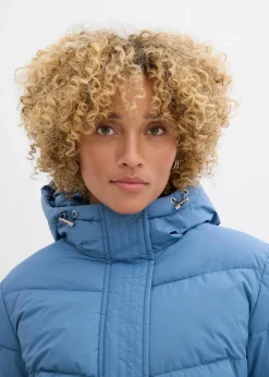 Hot Langer Stepp-Mantel mit Kapuze Damen Jacken & Mäntel|Bekleidung·Hosen