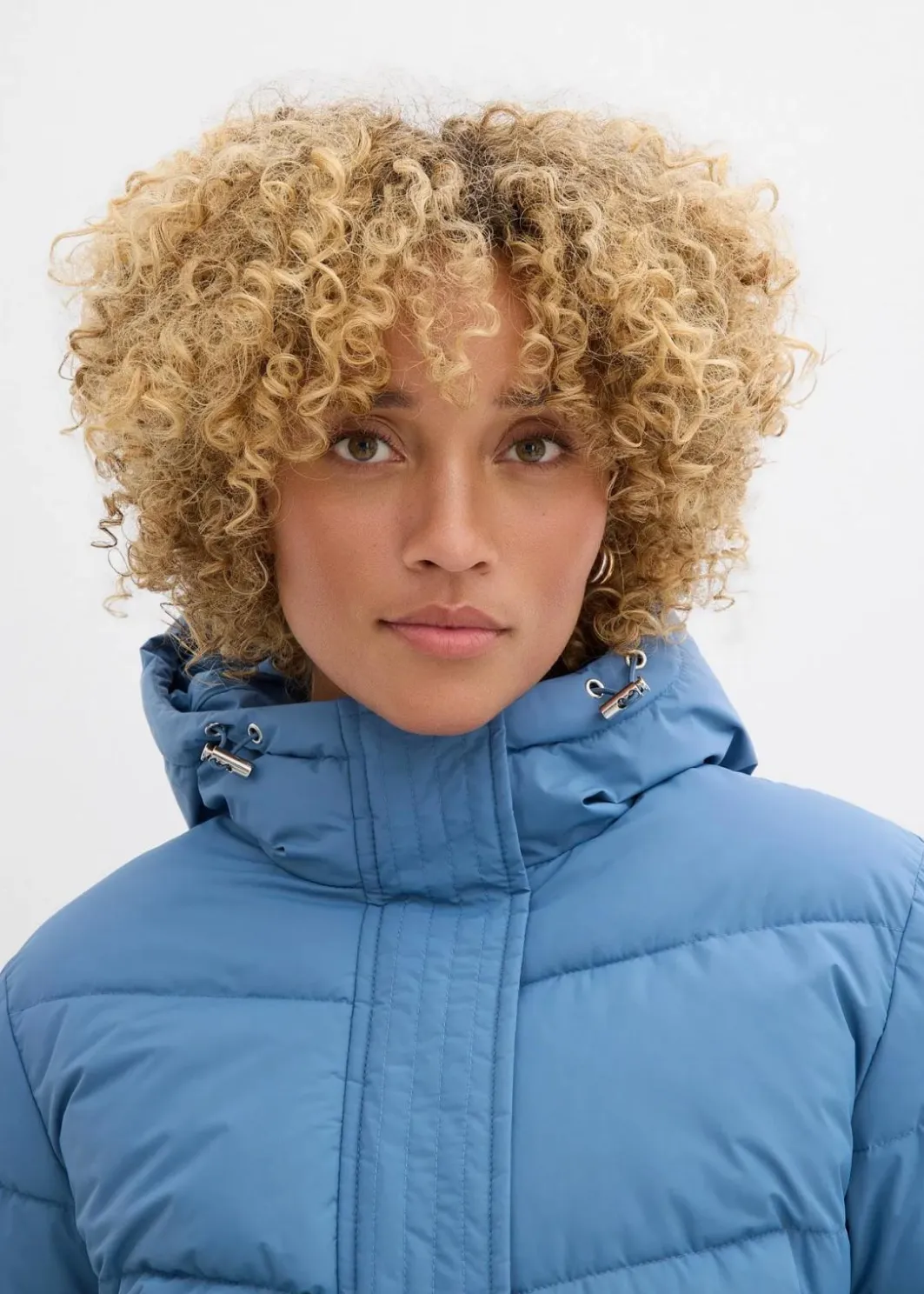 Hot Langer Stepp-Mantel mit Kapuze Damen Jacken & Mäntel|Bekleidung·Hosen