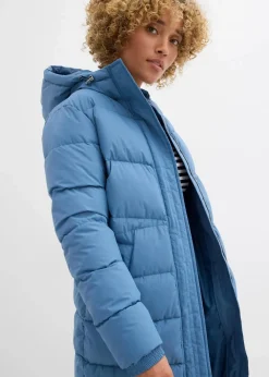 Hot Langer Stepp-Mantel mit Kapuze Damen Jacken & Mäntel|Bekleidung·Hosen