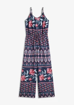 Discount Langer Strandjumpsuit aus fließender Viskose Damen Strandmode|Jumpsuits