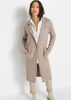 Outlet Langer Strickmantel im Loose Fit Damen Bekleidung·Umstandsmode|Strickmode