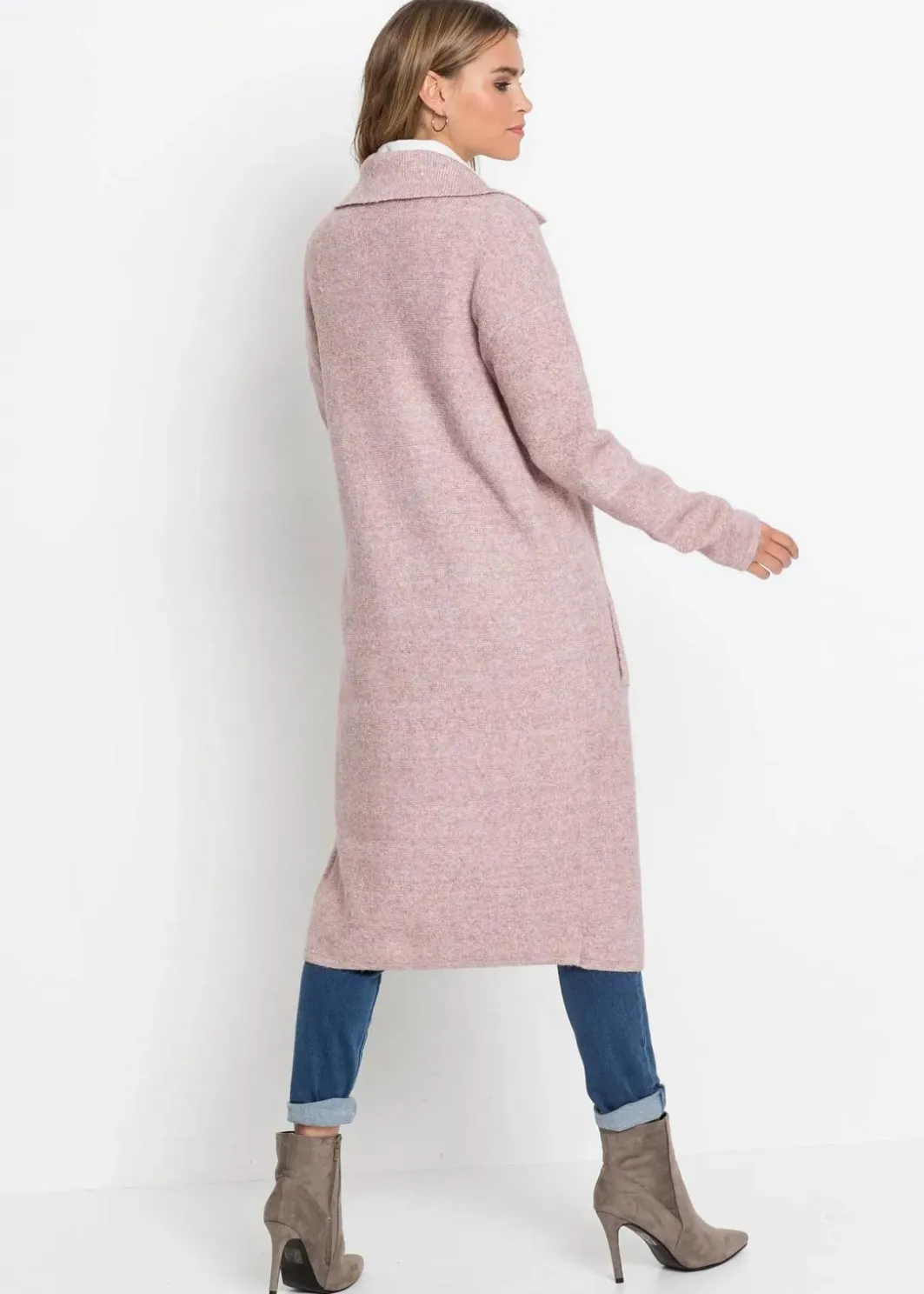 Damen bonprix Bekleidung·Umstandsmode|Strickmode|Langer Strickmantel im Loose Fit