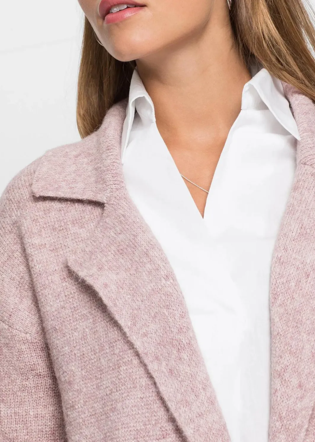Damen bonprix Bekleidung·Umstandsmode|Strickmode|Langer Strickmantel im Loose Fit