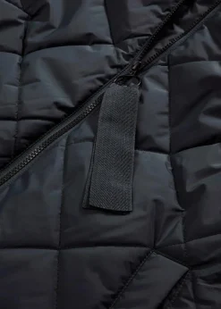 Damen bonprix Bekleidung·Hosen|Nachhaltigere Materialien|Langer, wattierter Steppmantel mit Kapuze