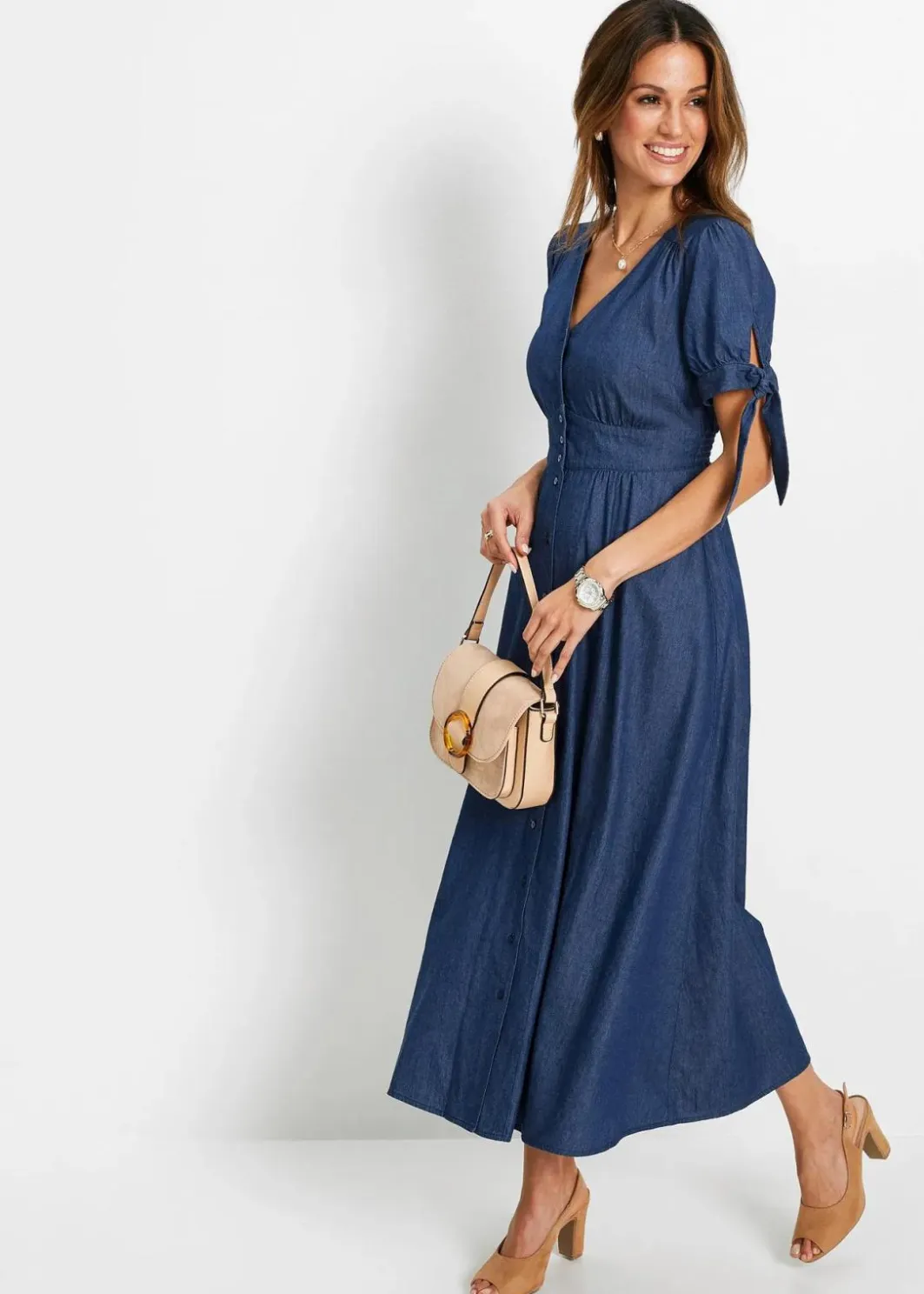 Langes Jeanskleid Damen Kleider