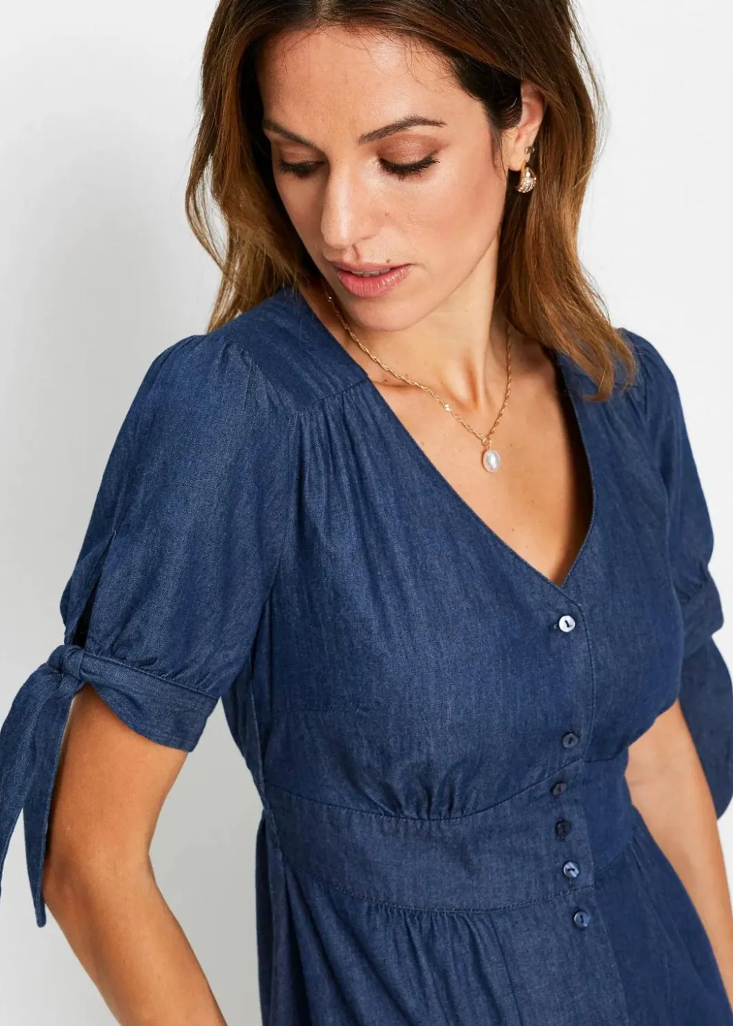 Langes Jeanskleid Damen Kleider