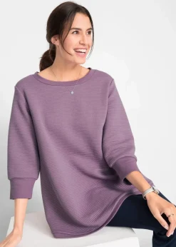 Damen bonprix Bekleidung·Blusen & Tuniken|Sweat|Langes Sweatshirt mit Viskose