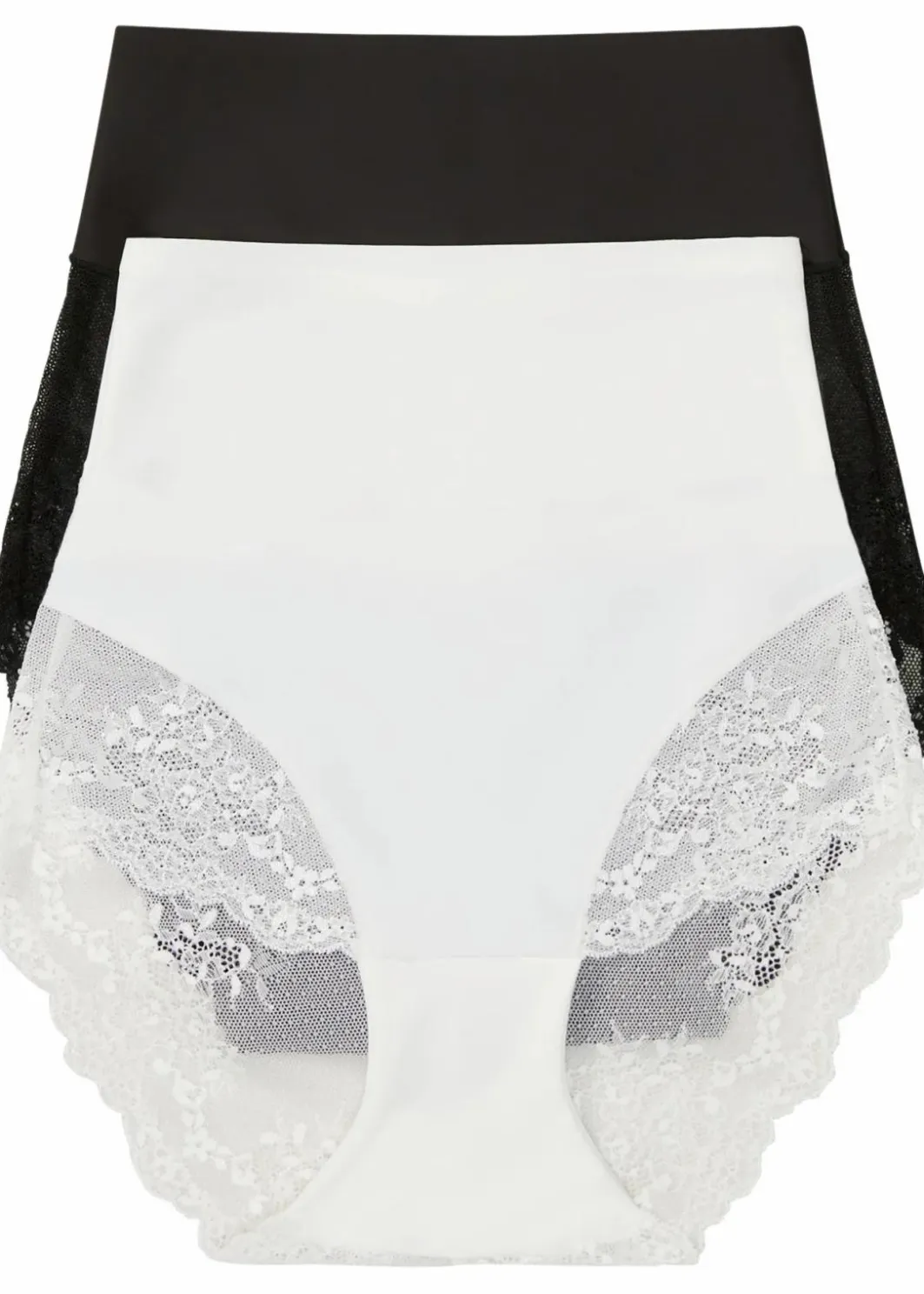 Damen bonprix Höschen|Shapewear|Lasercut Shape Panty mit mittlerer Formkraft (2er Pack)