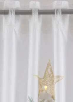 bonprix Vorhänge|Weihnachtsdeko & -Textilien·Gardinen|LED Vorhang mit Weihnachtsbaum Druck (1er Pack)