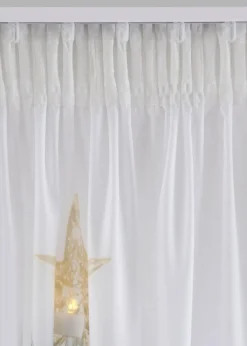 bonprix Vorhänge|Weihnachtsdeko & -Textilien·Gardinen|LED Vorhang mit Weihnachtsbaum Druck (1er Pack)