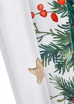 bonprix Vorhänge|Weihnachtsdeko & -Textilien·Gardinen|LED Vorhang mit weihnachtlichem Druck (1er Pack)