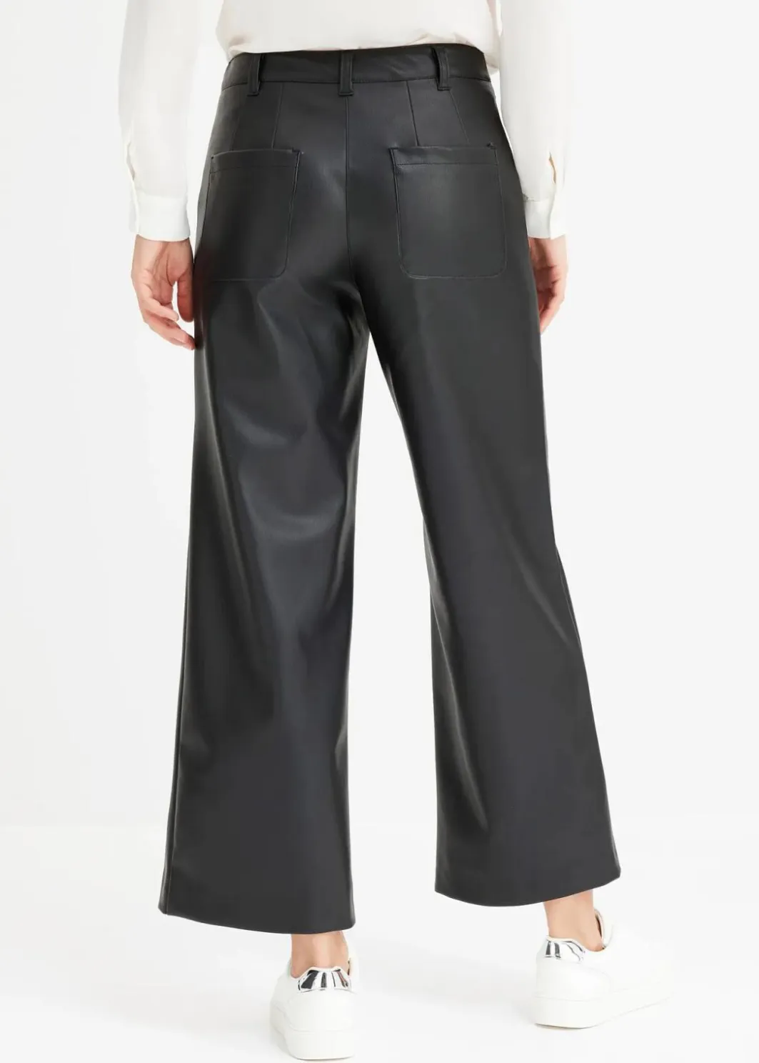 Damen bonprix Bekleidung·Kleider|Hosen|Lederimitat Culotte
