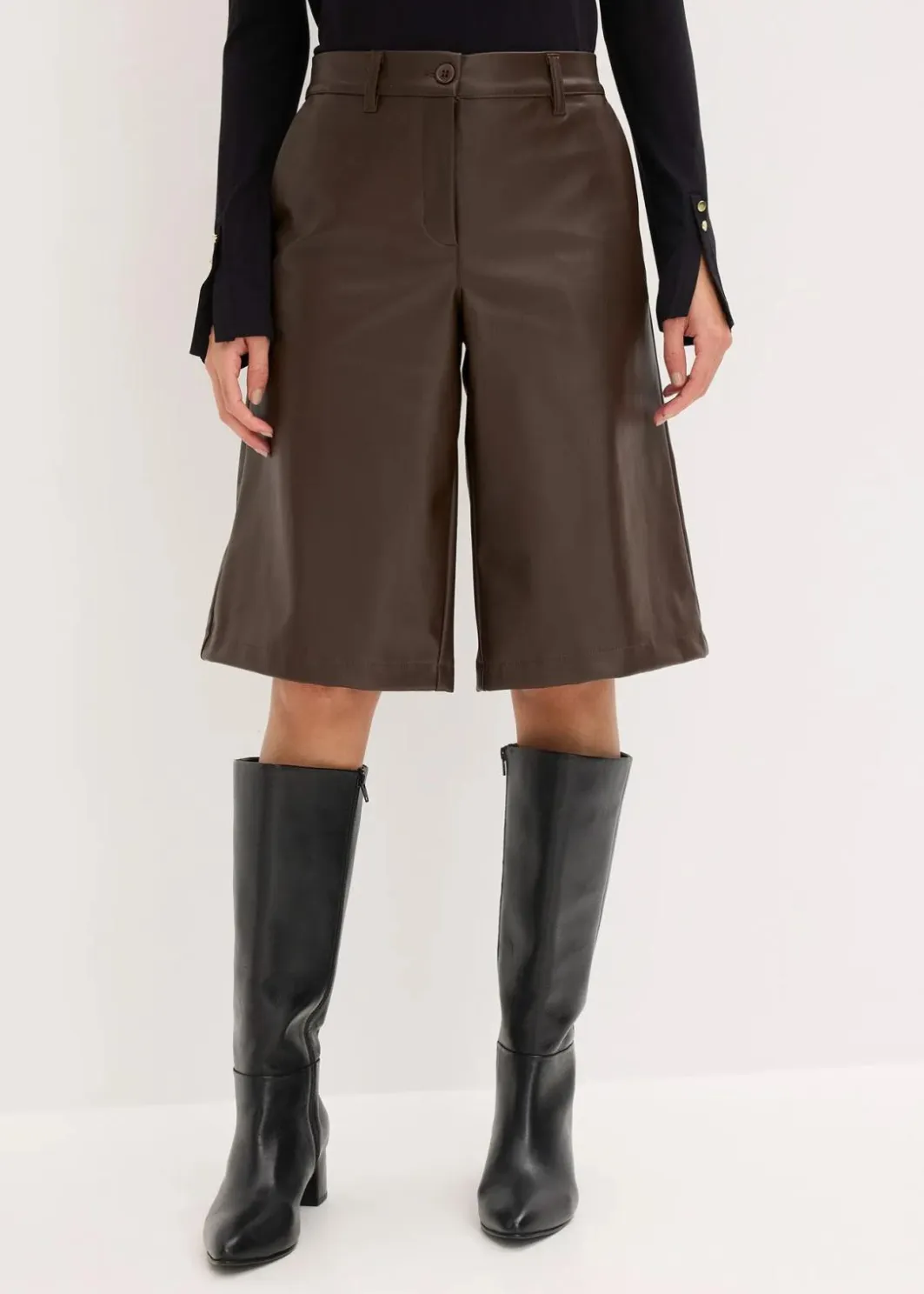 Hot Lederimitat-Bermuda Damen Bekleidung·Outdoorbekleidung|Bekleidung·Kleider