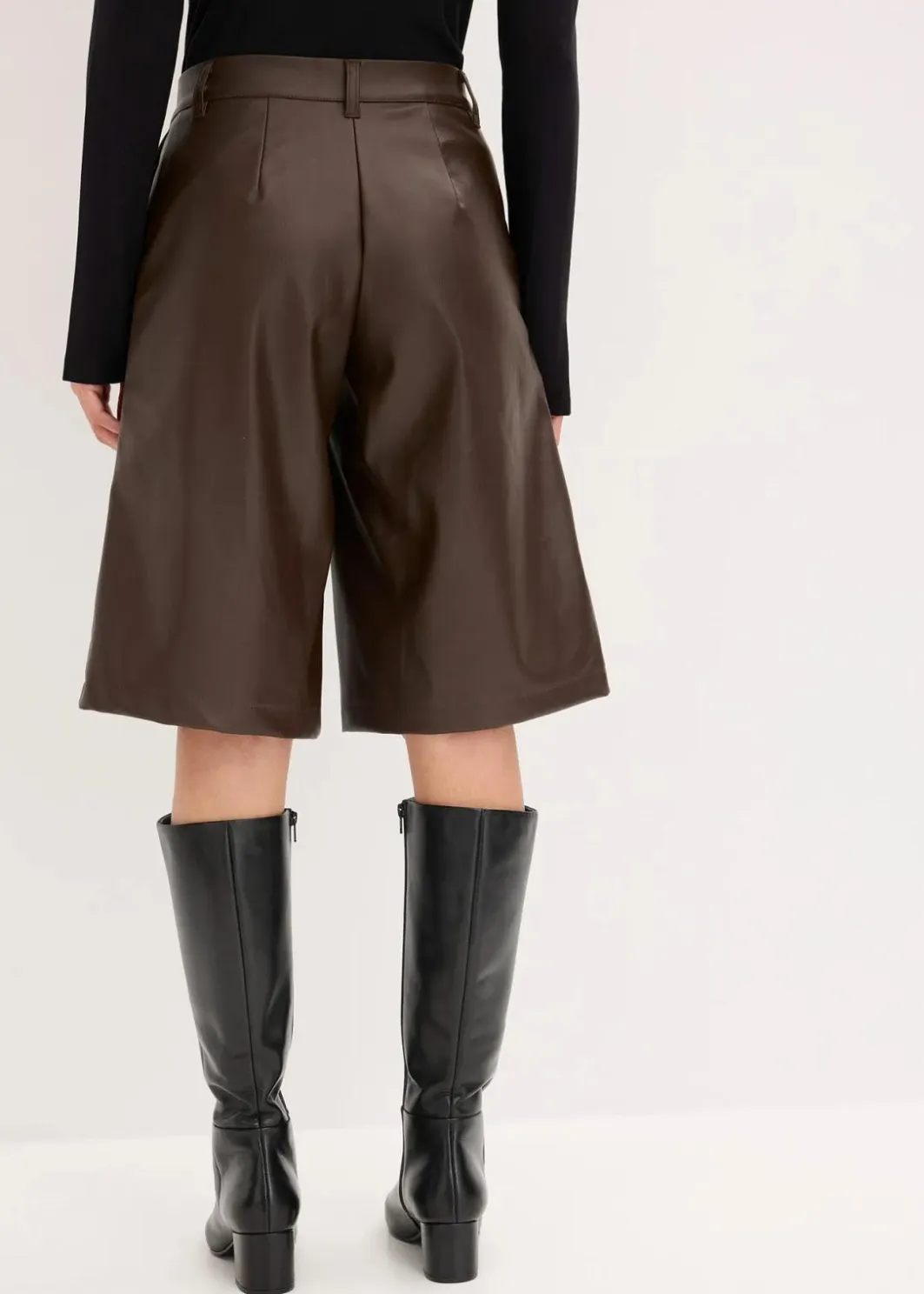 Hot Lederimitat-Bermuda Damen Bekleidung·Outdoorbekleidung|Bekleidung·Kleider