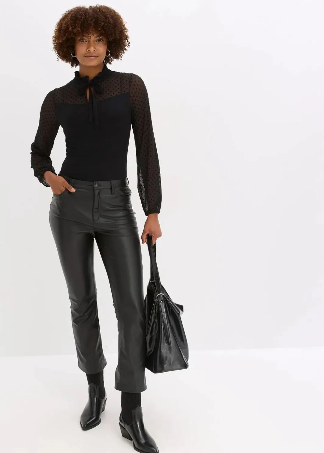 Sale Lederimitat-Hose Damen Nachhaltigere Materialien|Hosen