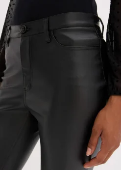 Sale Lederimitat-Hose Damen Nachhaltigere Materialien|Hosen