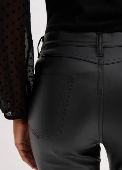 Sale Lederimitat-Hose Damen Nachhaltigere Materialien|Hosen